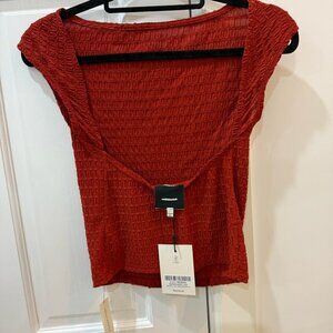 Reformation Darra Knit Top